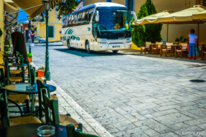Modern KTEL Bus in Koroni - Travel